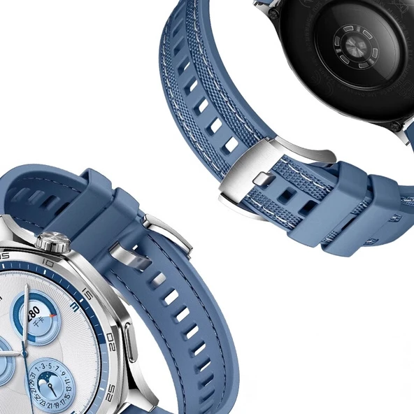 Zore Huawei ile uyumlu Watch GT 5 KRD-128 Silikon Kordon - 4