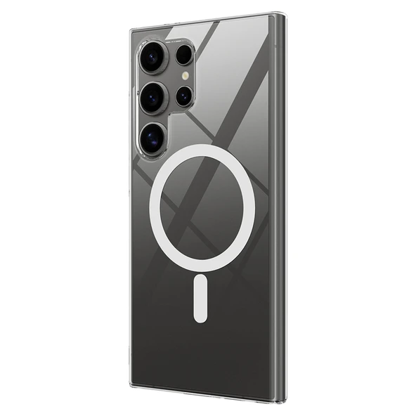 Zore Galaxy ile uyumlu S25 Ultra Kılıf Kamera Korumalı M-safe Sert PC Porto Kapak - 3