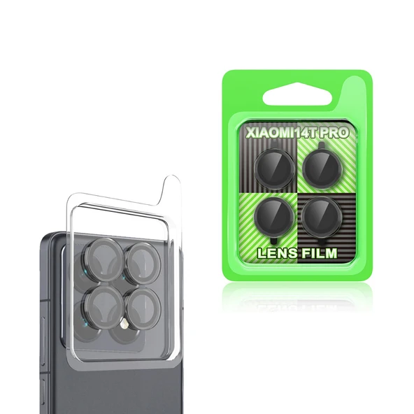 Zore Xiaomi ile uyumlu 14T Pro CL-07 Kamera Lens Koruyucu - 2