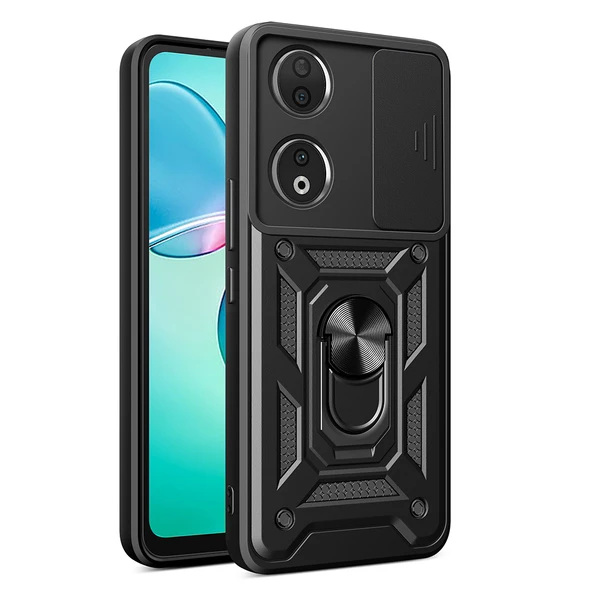 Zore Honor 90 Kılıf Magnetik Standlı Kamera Korumalı Sürgülü Vega Kapak - 12