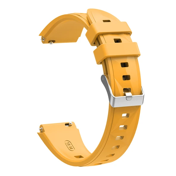 Zore Huawei ile uyumlu GT4 41mm KRD-129 18mm Silikon Kordon Strap Kayış - 7