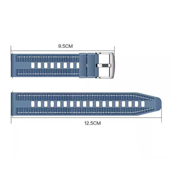 Zore Huawei ile uyumlu Watch GT 5 KRD-128 Silikon Kordon - 7