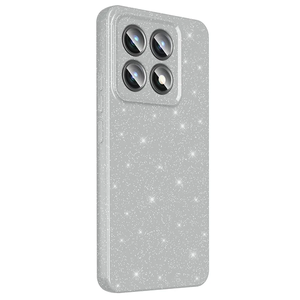 Zore Xiaomi ile uyumlu 14T Pro Kılıf Kamera Korumalı Simli Lüks Koton Kapak - 5