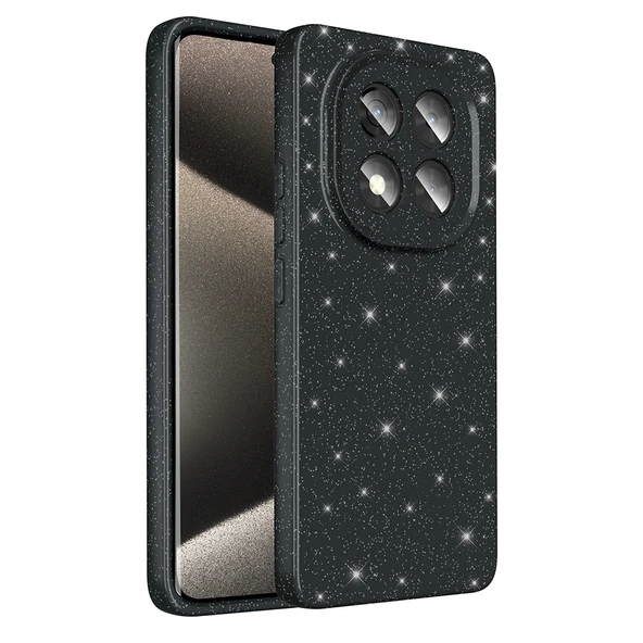 Zore Xiaomi ile uyumlu Redmi Note 14 Pro Plus Kılıf Kamera Korumalı Simli Lüks Koton Kapak - 12