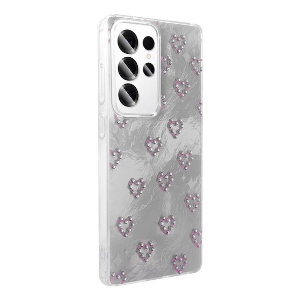 Zore Galaxy ile uyumlu S23 Ultra Kılıf Kamera Korumalı Figürlü Ponti Silikon Kapak - 6