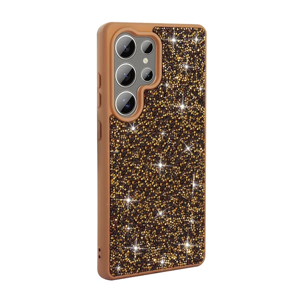 Zore Galaxy ile uyumlu S25 Ultra Kılıf Parlak Taşlı Tasarım Pırlanta Kapak - 10
