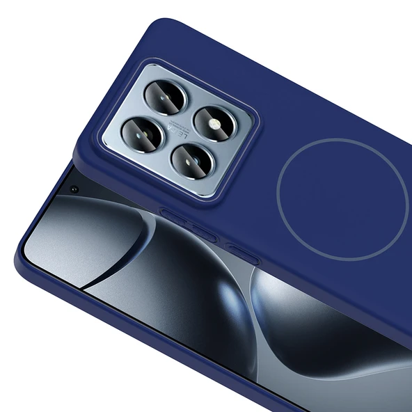 Zore Xiaomi ile uyumlu 14T Pro Kılıf M-safe Şarj Özellikli Ruby Sert Kapak - 5