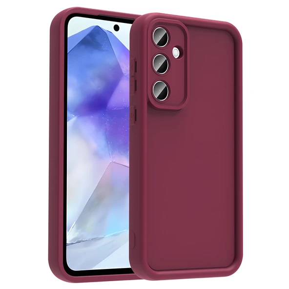 Zore Galaxy ile uyumlu A56 Kılıf Kamera Korumalı Ananas Kapak - 1