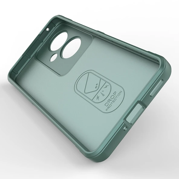 Zore Oppo ile uyumlu Reno 11F 5G Kılıf Esnek TPU Oyuklu Arka Yüzey Tasarımlı Etnik Silikon Kapak - 10