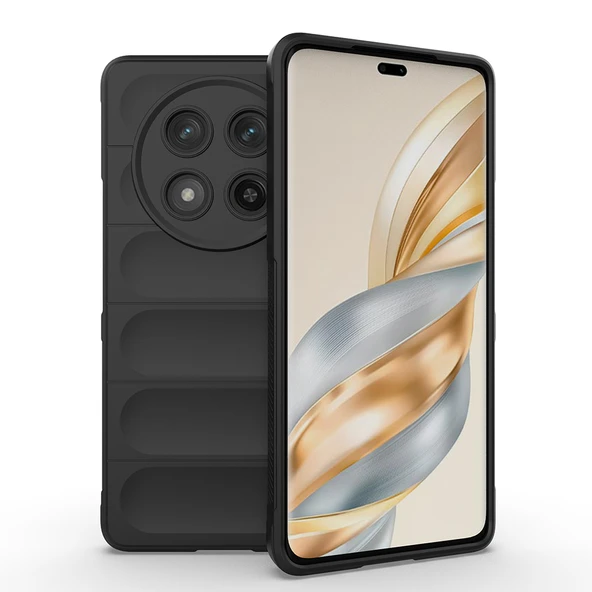 Zore Honor Magic 7 Lite Kılıf Esnek TPU Oyuklu Arka Yüzey Tasarımlı Etnik Silikon Kapak - 7