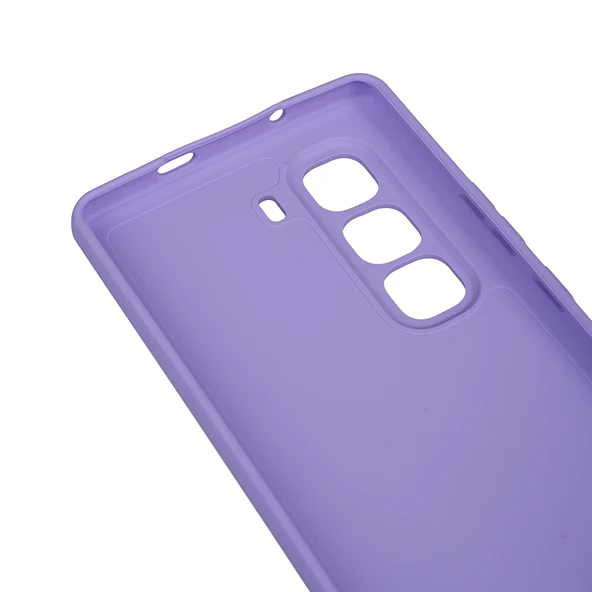 Zore İnfinix ile uyumlu Hot 50 Pro Plus 4G Kılıf Biye Silikon - 8