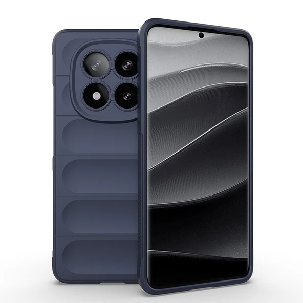 Zore Xiaomi ile uyumlu Redmi Note 14 Pro Plus Kılıf Esnek TPU Oyuklu Arka Yüzey Tasarımlı Etnik Silikon Kapak - 4