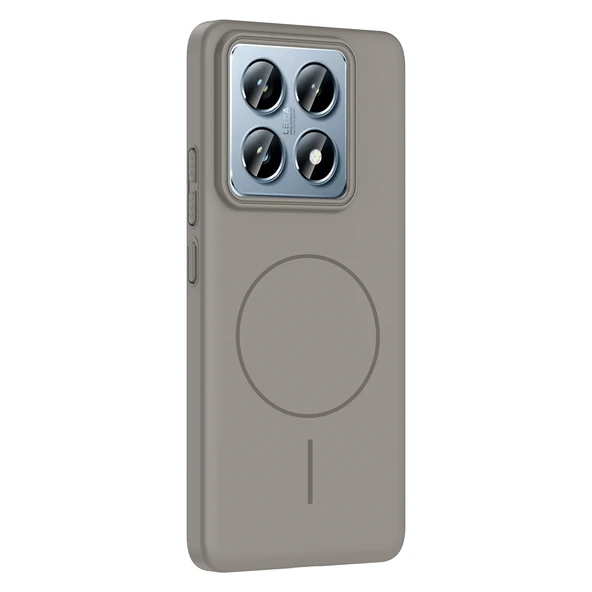 Zore Xiaomi ile uyumlu 14T Pro Kılıf M-safe Şarj Özellikli Ruby Sert Kapak - 6