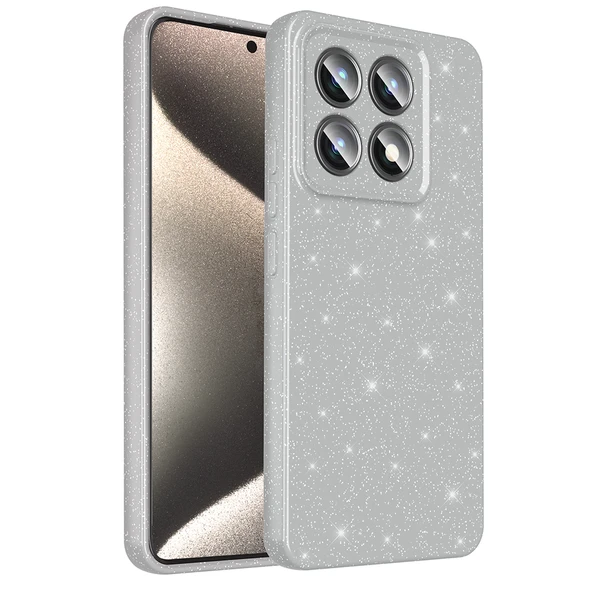 Zore Xiaomi ile uyumlu 14T Pro Kılıf Kamera Korumalı Simli Lüks Koton Kapak - 11