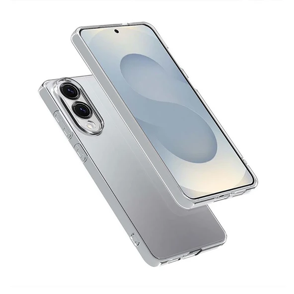 Zore Galaxy ile uyumlu S25 Edge Kılıf Süper Silikon Kapak - Resim 4