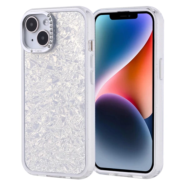 Apple iPhone 14 Kılıf Taşlı Tasarımlı Zore Kapi Kapak ürün görseli 1