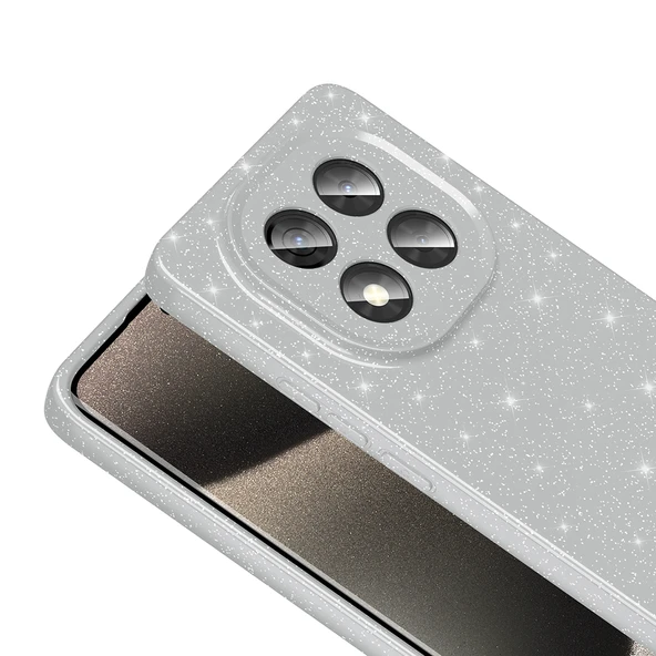 Zore Xiaomi ile uyumlu Redmi Note 14 Pro Plus Kılıf Kamera Korumalı Simli Lüks Koton Kapak - 7