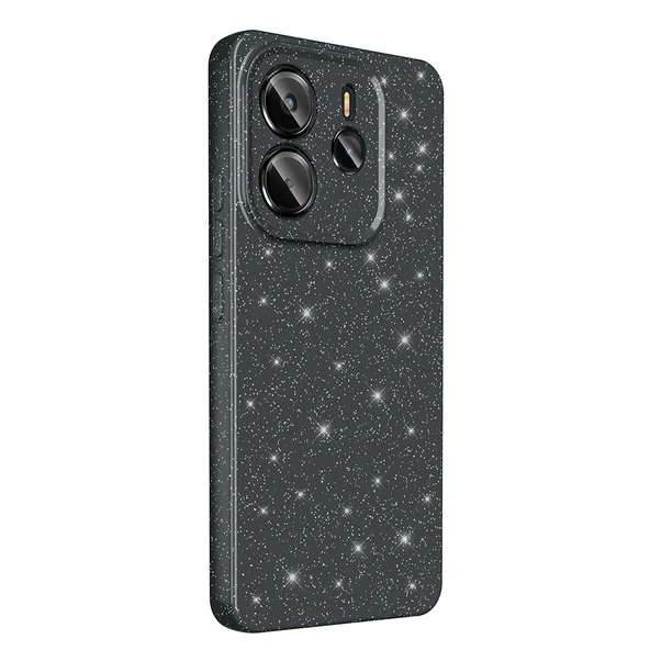 Zore Xiaomi ile uyumlu Redmi Note 14 5G Kılıf Kamera Korumalı Simli Lüks Koton Kapak - 8