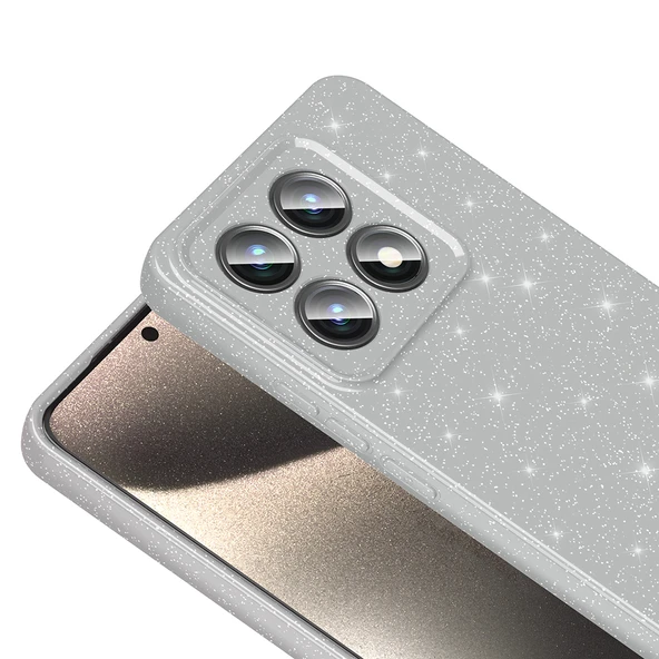 Zore Xiaomi ile uyumlu 14T Pro Kılıf Kamera Korumalı Simli Lüks Koton Kapak - 4