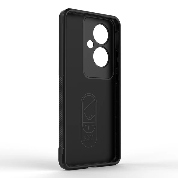 Zore Oppo ile uyumlu Reno 11F 5G Kılıf Esnek TPU Oyuklu Arka Yüzey Tasarımlı Etnik Silikon Kapak - 3