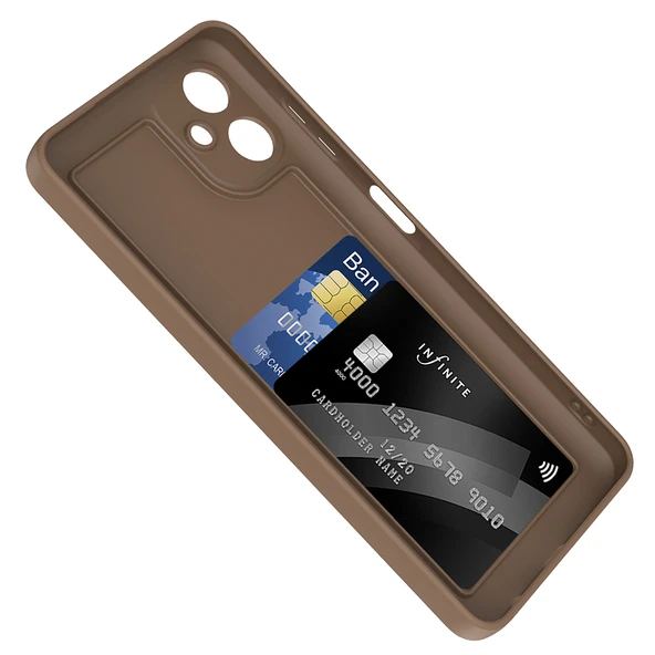 Zore Galaxy ile uyumlu A06 Kılıf Kamera Korumalı Kartlık Hazneli Vitra Kapak - 11