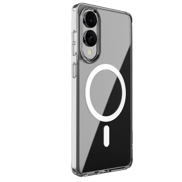 Zore Galaxy ile uyumlu S25 Edge Kılıf Kamera Korumalı M-safe Sert PC Porto Kapak - 5