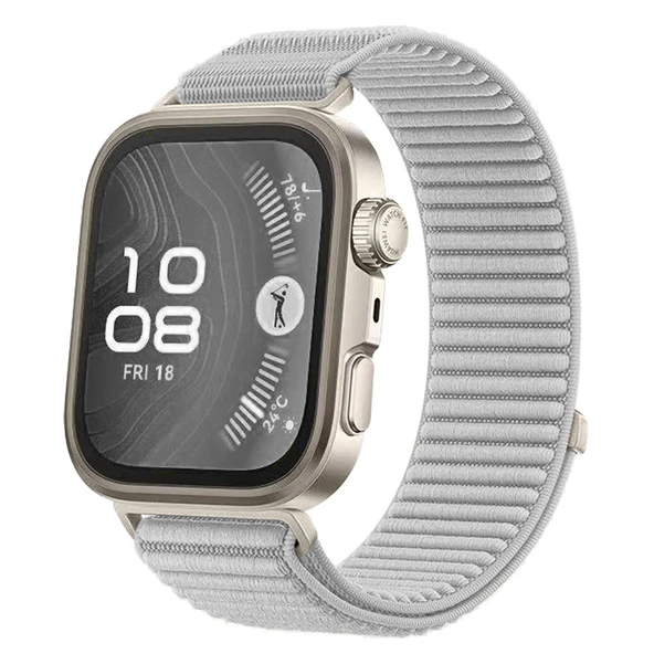 Zore Huawei ile uyumlu Watch Fit 4 KRD-144 Hasır Kordon - 5