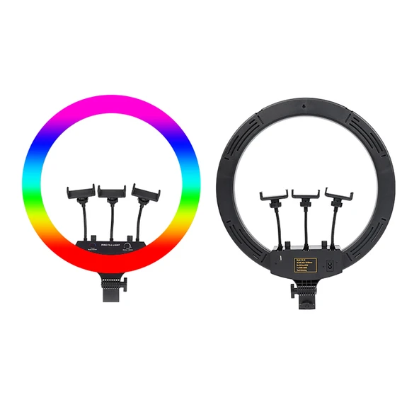 Zore MJ-56 Uzaktan Kumandalı 21 inç Işıklı Telefon Tutucu Ring Light - 4