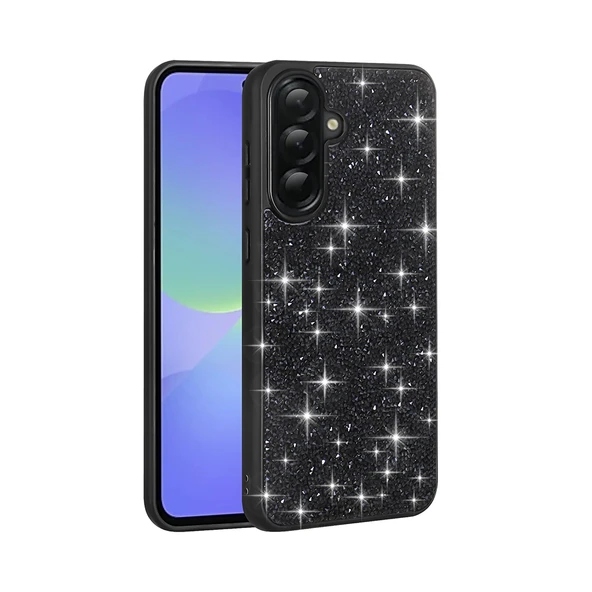 Galaxy A56 Kılıf Parlak Taşlı Tasarım Zore Pırlanta Kapak - 12