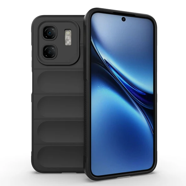 Zore İnfinix ile uyumlu Smart 9 Kılıf Esnek TPU Oyuklu Arka Yüzey Tasarımlı Etnik Silikon Kapak - 1