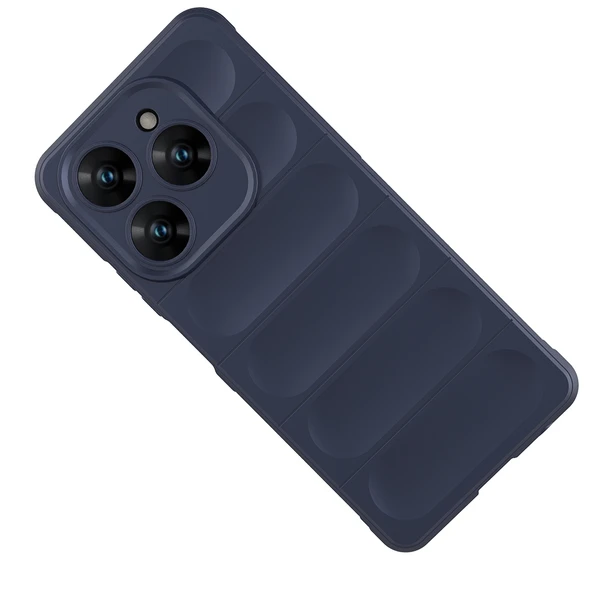 Zore Tecno ile uyumlu Spark 20 Pro 4G Kılıf Esnek TPU Oyuklu Arka Yüzey Tasarımlı Etnik Silikon Kapak - Resim 4