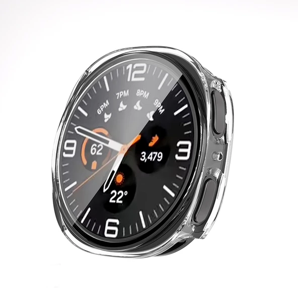 Zore Galaxy ile uyumlu Watch 8 40mm Sert PC Kasa ve Ekran Koruyucu Watch Gard 38 - Resim 7