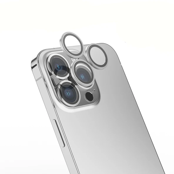 Zore Apple ile uyumlu iPhone 14 Pro Max Mikro Kamera Lens Koruyucu ürün görseli 1