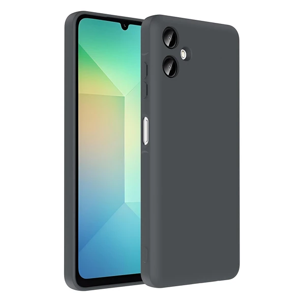 Zore Galaxy ile uyumlu A06 Kılıf Kamera Korumalı Kartlık Hazneli Vitra Kapak