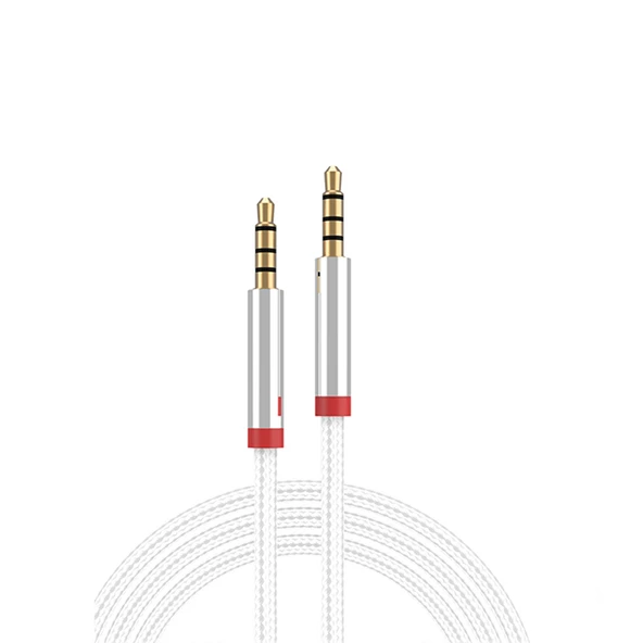 Zore AU-708 Örgü Tasarımlı Aux Audio Kablo 3.5mm 3m - Resim 7