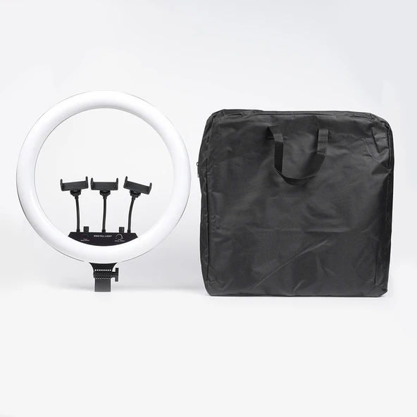 Zore MJ-56 Uzaktan Kumandalı 21 inç Işıklı Telefon Tutucu Ring Light - 5