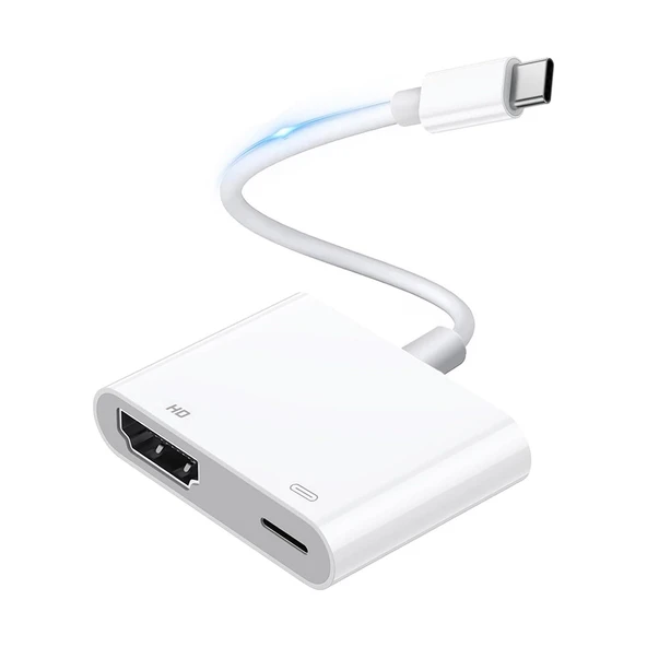 Zore Type-C to Type-C PD100W + HDMI 4K@30Hz 2in1 Adaptör - 4