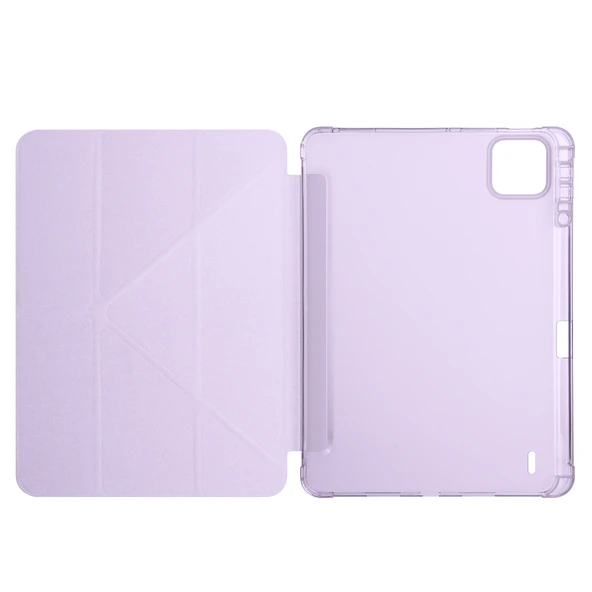 Zore Xiaomi ile uyumlu Pad 7 Pro Kılıf Tri Folding Kalem Bölmeli Standlı Kılıf - Resim 12