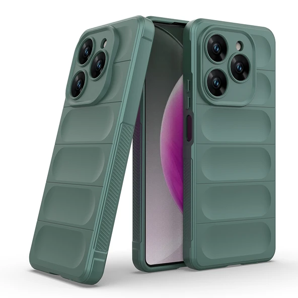 Zore Tecno ile uyumlu Spark 20 Pro 4G Kılıf Esnek TPU Oyuklu Arka Yüzey Tasarımlı Etnik Silikon Kapak - Resim 3