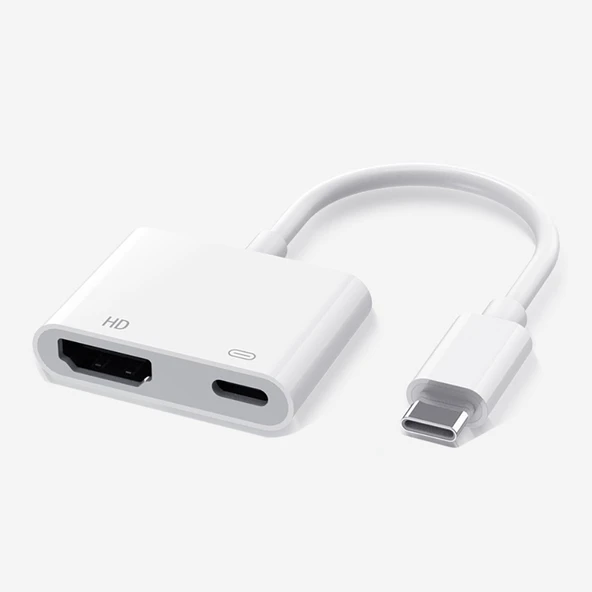 Zore Type-C to Type-C PD100W + HDMI 4K@30Hz 2in1 Adaptör - 5
