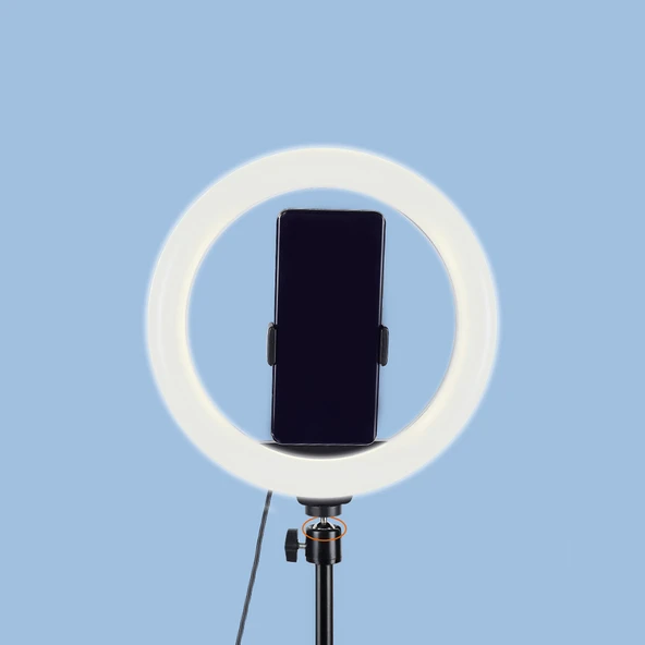 Zore MJ20 RGB Light 8 inç Işıklı Telefon Tutucu Ring Light - 4