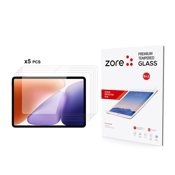 Zore Xiaomi ile uyumlu Pad 7 5in1 Tablet Temperli Cam Ekran Koruyucu ürün görseli 1