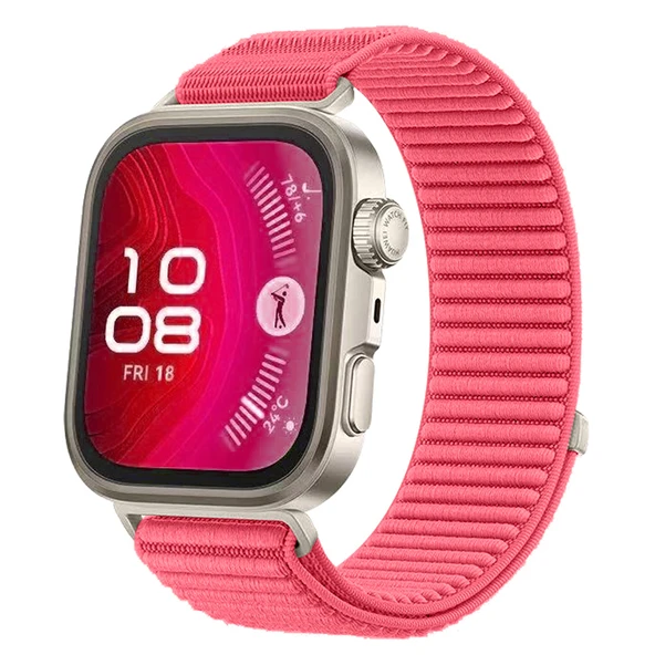Zore Huawei ile uyumlu Watch Fit 4 KRD-144 Hasır Kordon - 4