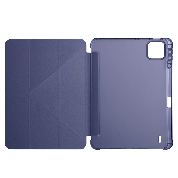 Zore Xiaomi ile uyumlu Pad 7 Pro Kılıf Tri Folding Kalem Bölmeli Standlı Kılıf - Resim 8