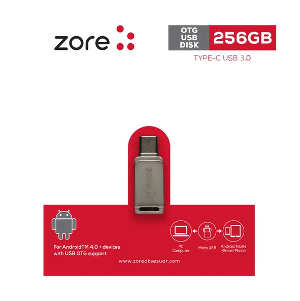 Zore 3.0 Type-C Metal OTG 256 GB - 2