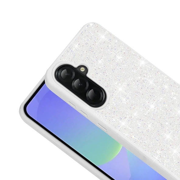 Galaxy A56 Kılıf Parlak Taşlı Tasarım Zore Pırlanta Kapak - 10