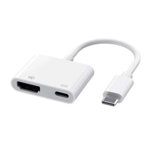 Zore Type-C to Type-C PD100W + HDMI 4K@30Hz 2in1 Adaptör - 3