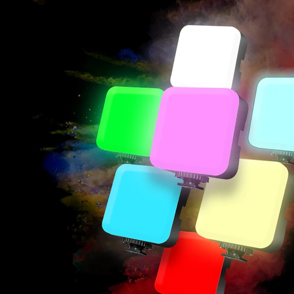 Zore GZ49S RGB Light Işıklı Telefon Tutucu Ring Light - 8