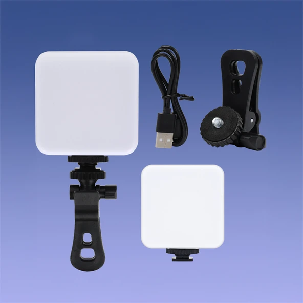 Zore GZ49S RGB Light Işıklı Telefon Tutucu Ring Light - 6