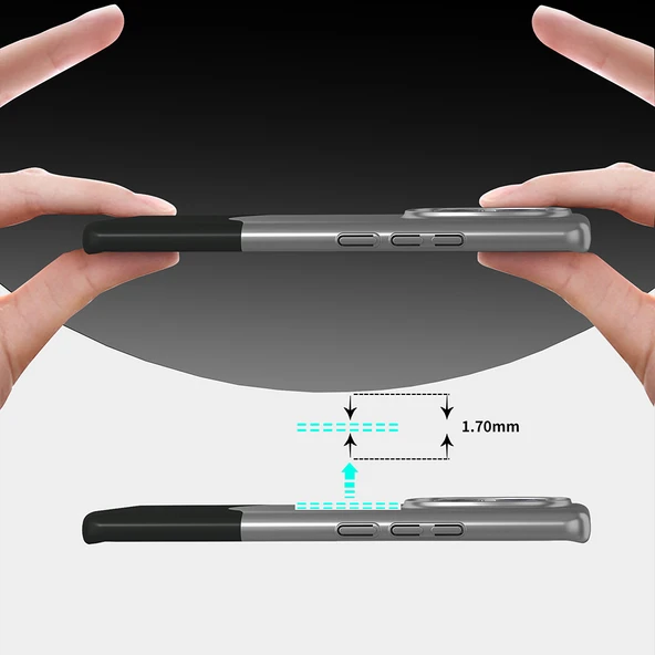 Zore Xiaomi ile uyumlu Redmi Note 14 Pro 4G Kılıf Mıknatıslı Duble Kapak - 2